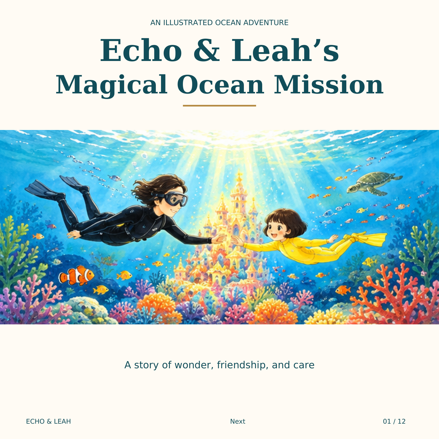 Cover: Echo and Leah’s Magical Ocean Mission
